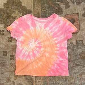 Cat & Jack Pink and Orange Tie-Dye Kids T-Shirt